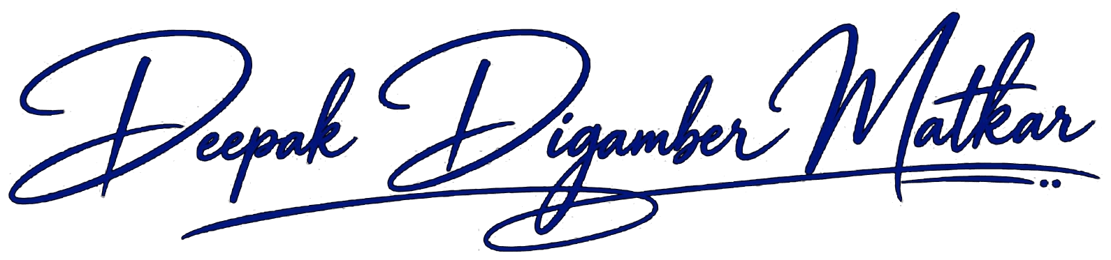 Deepak Digamber Matkar Signature